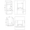 Φούρνος άνω Πάγκου, 79lt χωρίς Εστίες, Π56εκ., Inox, FCM 800A IX, Crown Φούρνος άνω Πάγκου, 79lt χωρίς Εστίες, Π56εκ., Inox, FCM 800A IX, Crown