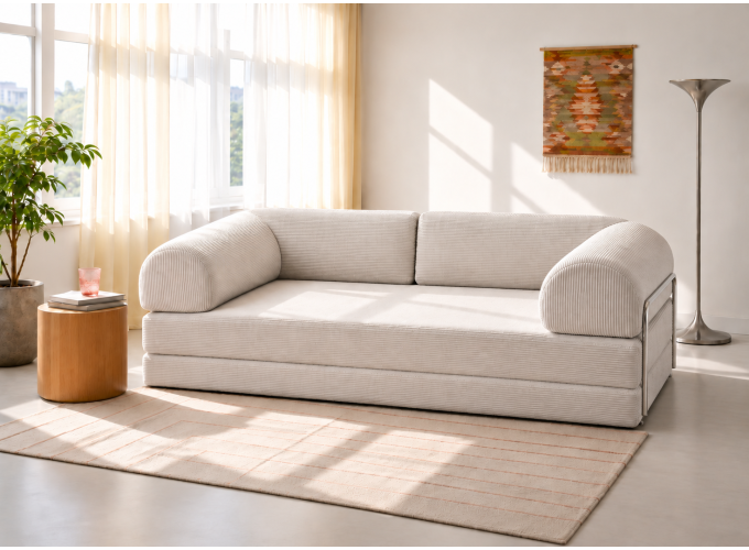 Καναπές - Κρεβάτι ,Vella Plus, 196 x 62 x 100 εκ. All4home