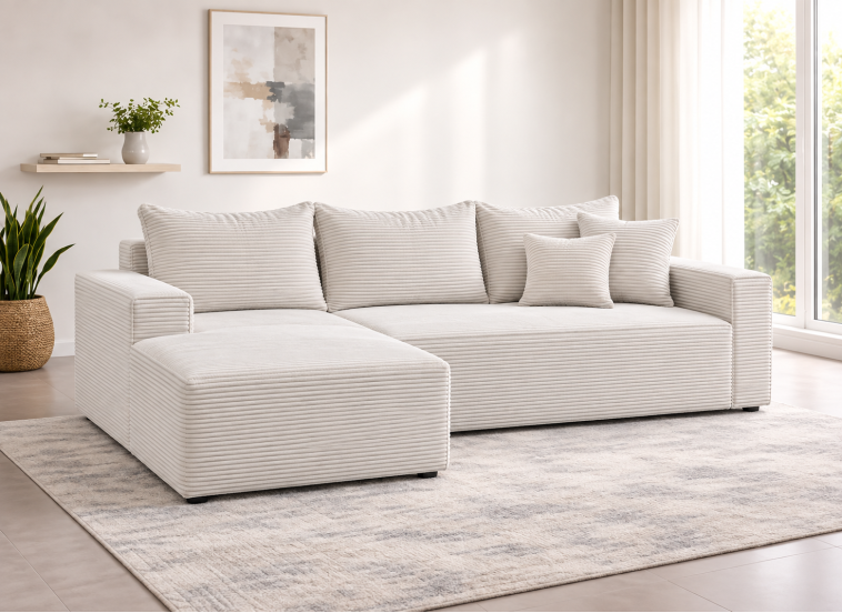 Καναπές Κρεβάτι Γωνία ,Comfort, 265x162x64 εκ. , All4home