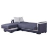 Γωνιακός καναπές-κρεβάτι, Newton, Π 245 × Υ 89 × Β 150/86 εκ., All4home