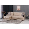 Γωνιακός καναπές-κρεβάτι, Larissa, Π 225 × Υ 89 × Β 150/87 εκ., All4home
