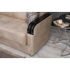 Γωνιακός καναπές-κρεβάτι, Larissa, Π 225 × Υ 89 × Β 150/87 εκ., All4home