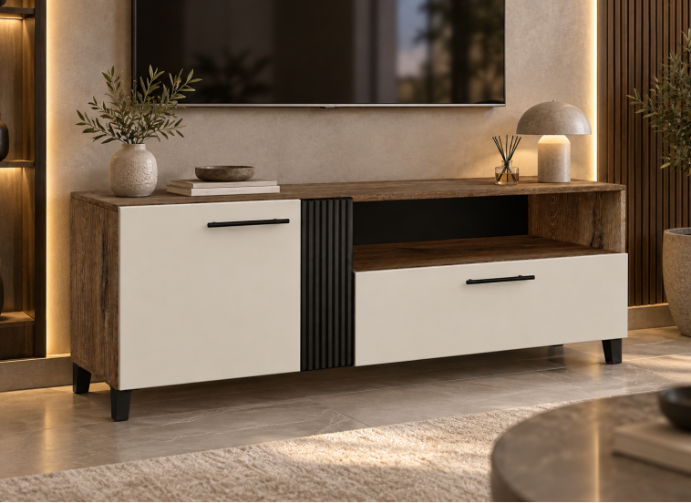 Έπιπλο Τηλεόρασης Aurelio 220, Κασμίρ 150x56,5x40εκ., All4home