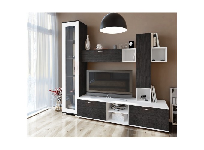 Σύνθετο Σαλονιού Lina Bosfor/Λευκό, 200/193/45 εκ., Genomax Σύνθετο Σαλονιού Lina Bosfor/Λευκό, 200/193/45 εκ., Genomax