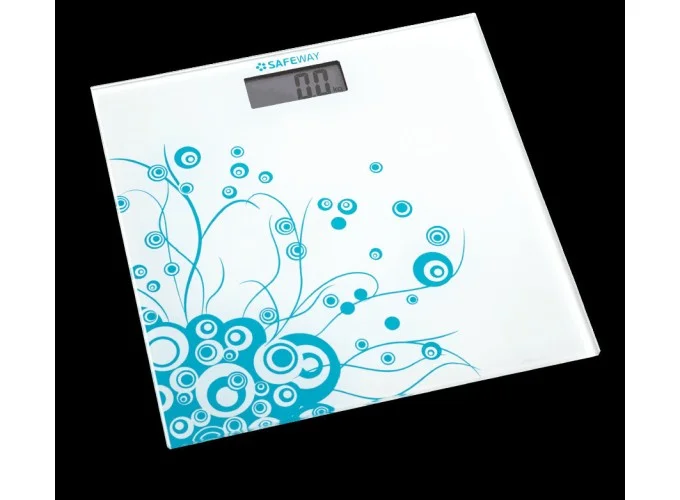 Ζυγαριά Μπάνιου Bubbles, RTC3051-B, Λευκό Γαλάζιο, Safeway  Ζυγαριά Μπάνιου Bubbles, RTC3051-B, Λευκό Γαλάζιο, Safeway