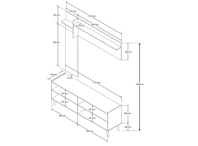 Έπιπλο Εισόδου Theo 5064,119,20x35x58 εκ.,All4home