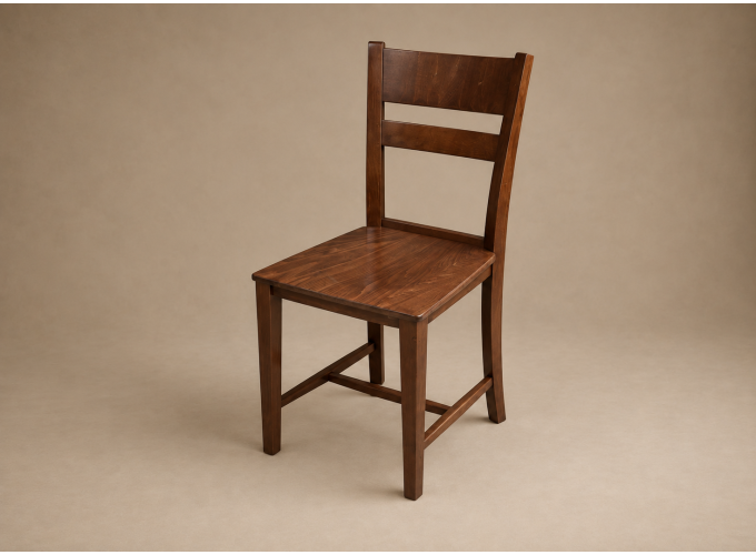 Καρέκλα Tomy χωρίς ύφασμα Καρυδί, 42x47x88 εκ., Genomax