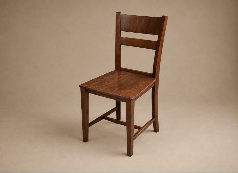 Καρέκλα Tomy χωρίς ύφασμα Καρυδί, 42x47x88 εκ., Genomax