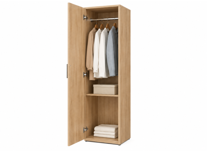 Ντουλάπα μονόφυλλη, 55x36x175.5, Modul 66, Genomax