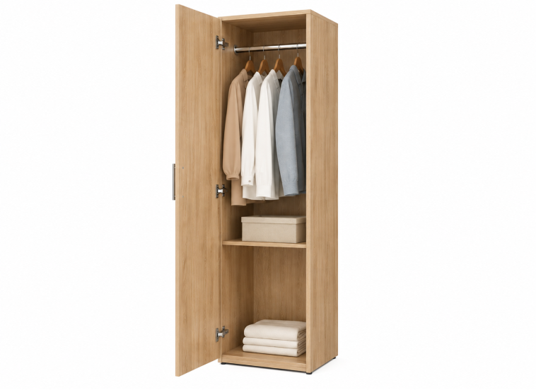 Ντουλάπα μονόφυλλη 55x36x175.5, Modul 66, Genomax | All4home