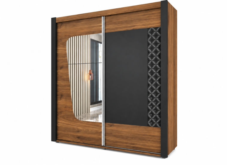 Ντουλάπα Kafe, 200x60x210 εκ, Genomax