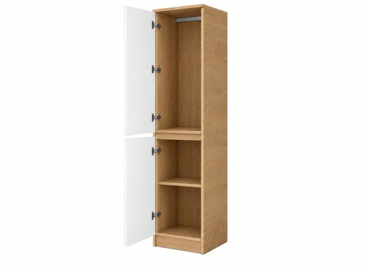 Ντουλάπα μονόφυλλη, 45/52/200 εκ., Modul 934, Genomax