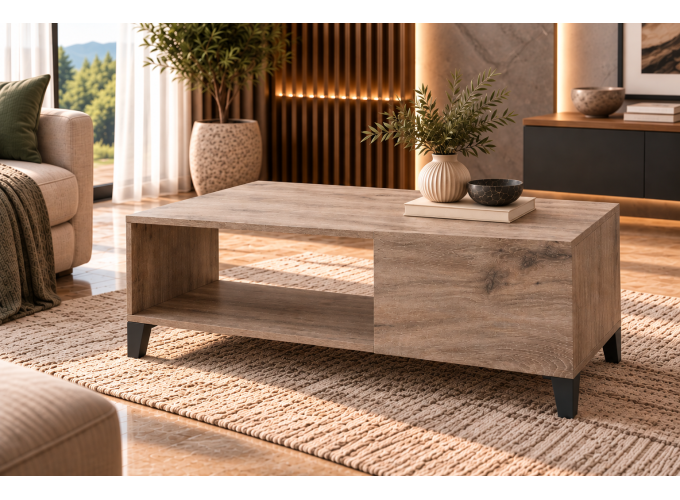 Τραπέζι σαλονιού Aurelio Καρυδί, 120x60x48.5, Genomax | All4home