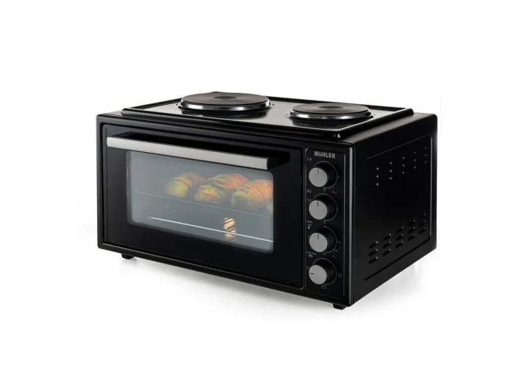 Ηλεκτρικό Φουρνάκι 45lt με 2 Εστίες Μαύρο, MC-4522, Muhler Ηλεκτρικό Φουρνάκι 45lt με 2 Εστίες Μαύρο, MC-4522, Muhler