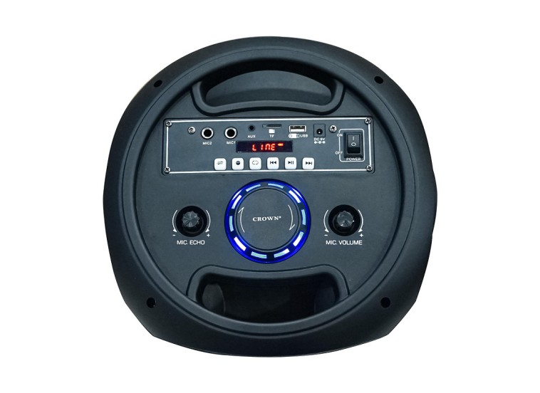 Ηχοσύστημα 2.0 GTB-8240 40W με Digital Media Player και Bluetooth, Μαύρο, Crown Ηχοσύστημα 2.0 GTB-8240 40W με Digital Media Player και Bluetooth, Μαύρο, Crown