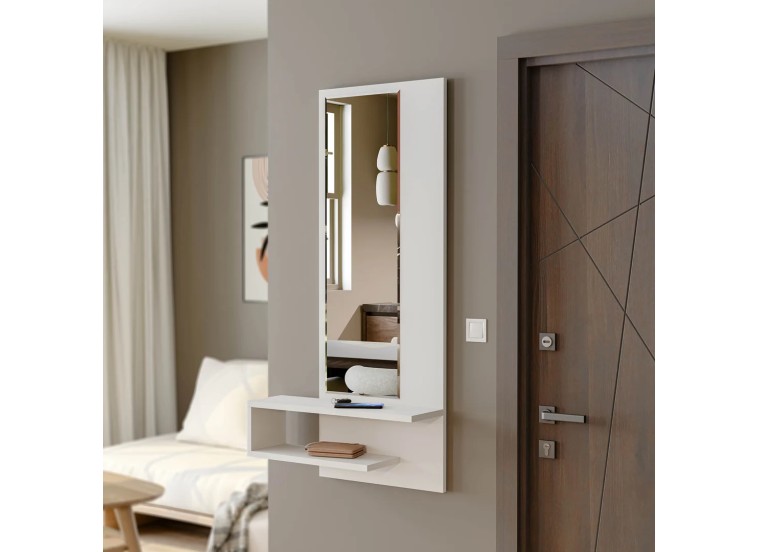 Καθρέφτης με ράφι Line 6000, 45x15x120 εκ. ,All4home