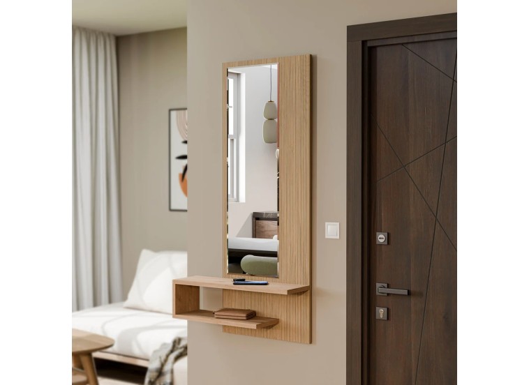 Καθρέφτης με ράφι Line 6002, 45x15x120 εκ. ,All4home