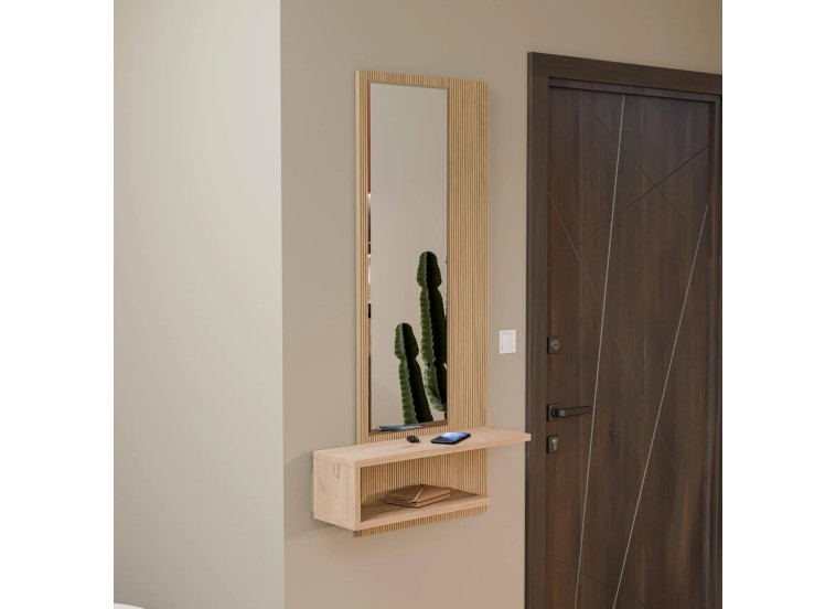 Καθρέφτης με ράφι Line 6002, 45x15x120 εκ. ,All4home