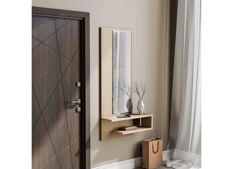 Καθρέφτης με ράφι Line 6003, 45x15x120 εκ. ,All4home