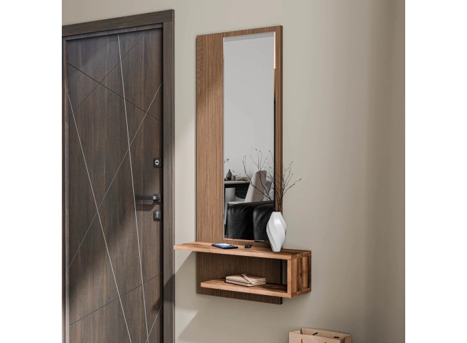 Καθρέφτης με ράφι Line 6005, 45x15x120 εκ. ,All4home