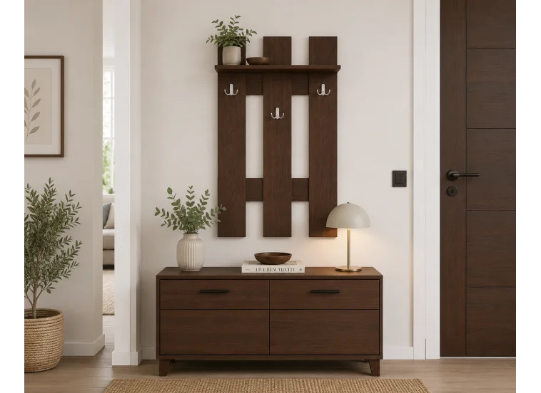 Κρεμάστρα Εισόδου Hanger 30 Βέγγε, 54x21x120 εκ., Μελαμίνη, Genomax