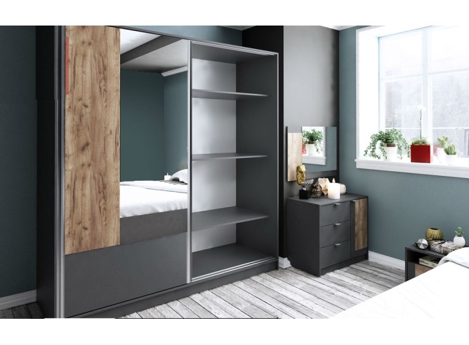 Σετ Κρεβατοκάμαρας 6 τεμαχίων Brooklyn, ΔΩΡΟ Μηχανισμός Ανύψωσης, Genomax