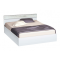Κρεβάτι ξύλινο διπλό AVA Λευκό/Crystal 140/200, 204/68/144 εκ., Genomax