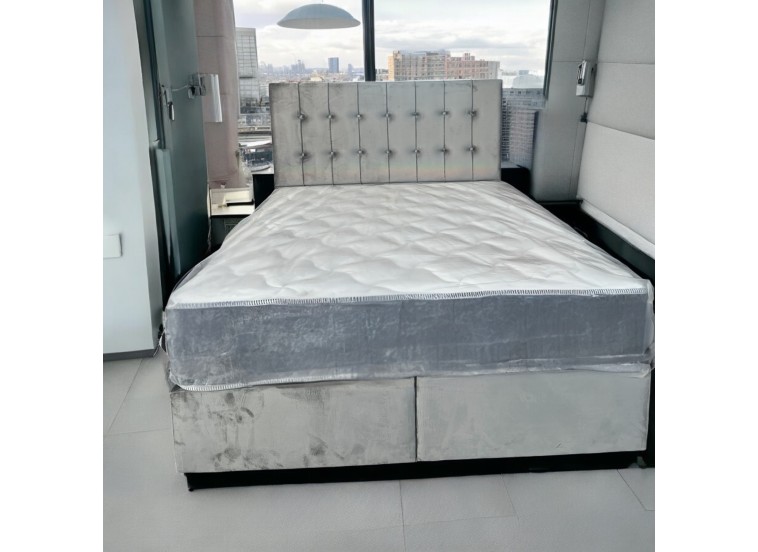 Κρεβάτι υφασμάτινο διπλό Kare - oval baza, Νο babyface 14, 160x200 εκ., All4home Κρεβάτι υφασμάτινο διπλό Kare - oval baza, Νο babyface 14, 160x200 εκ., All4home