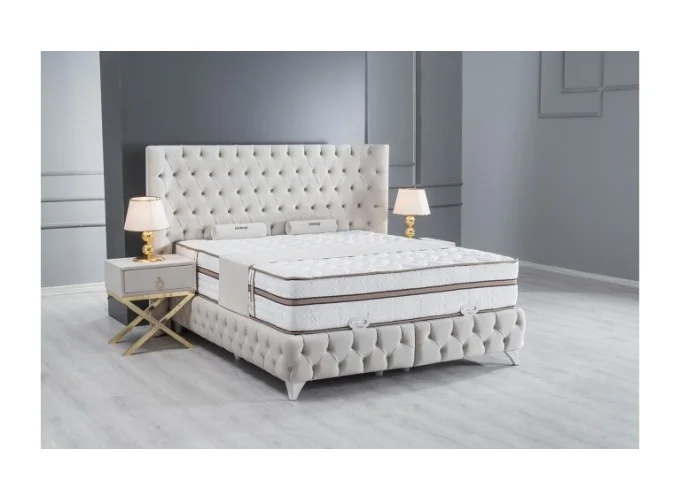 Κρεβάτι υφασμάτινο Lamore με αποθηκευτικό χώρο, 120x200 εκ., All4home