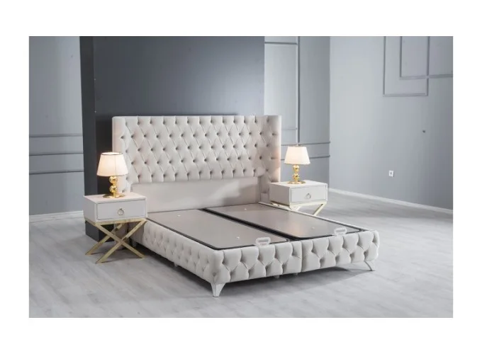 Κρεβάτι υφασμάτινο Lamore με αποθηκευτικό χώρο, 120x200 εκ., All4home