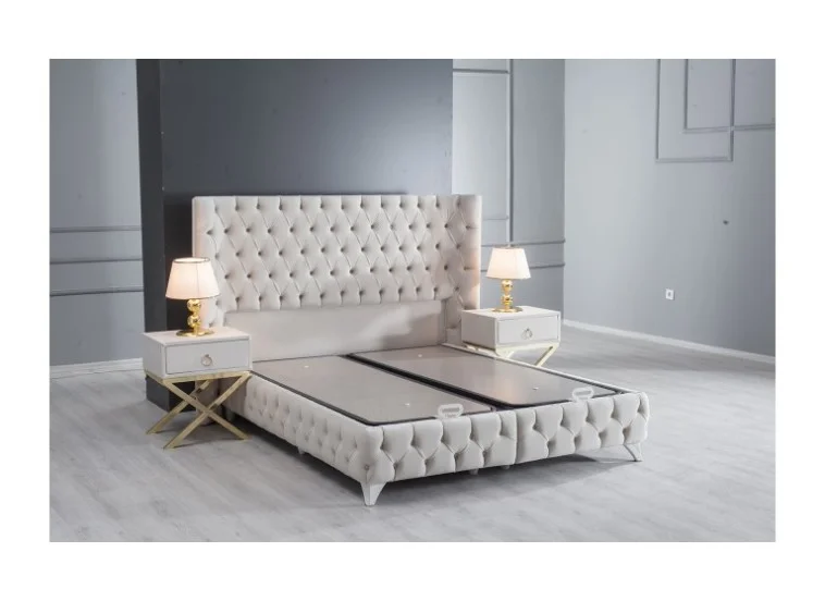 Κρεβάτι υφασμάτινο Lamore με αποθηκευτικό χώρο, 90x200 εκ., All4home