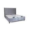 Κρεβάτι υφασμάτινο Kare baza, μπεζ Νο babyface 04, 160x200 εκ., All4home
