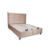 Κρεβάτι υφασμάτινο Kare baza, μπεζ Νο babyface 04, 160x200 εκ., All4home