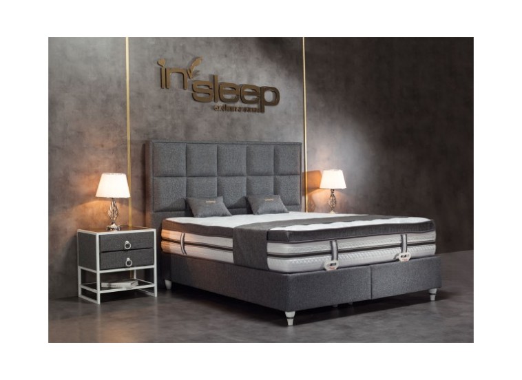 Κρεβάτι υφασμάτινο Vegas με αποθηκευτικό χώρο, 90x200 εκ., All4home