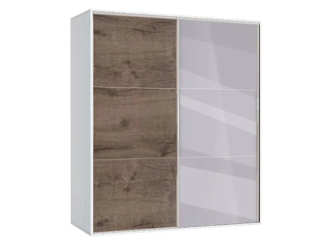 Ντουλάπα Συρόμενη με καθρέφτη, AVA 41, 160x200x59, Genomax