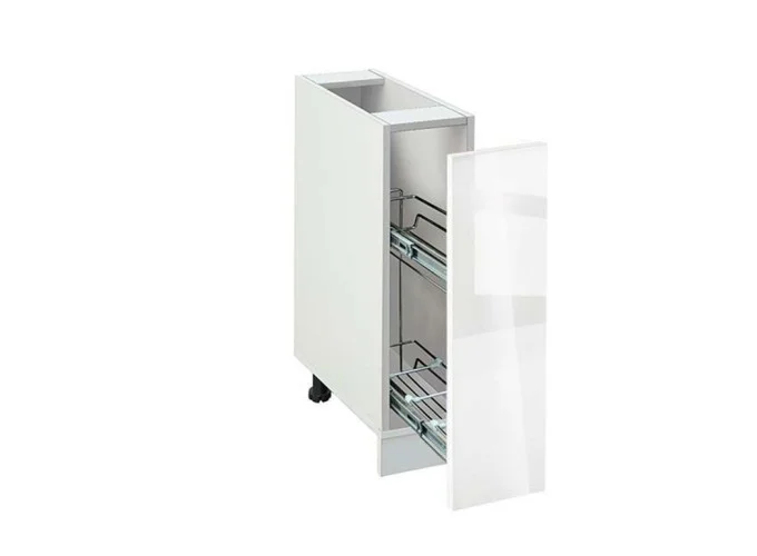 Ντουλάπι Κουζίνας επιδαπέδιο 20εκ., Νο 201 B Alba Gloss, κωδ.1219922678 , Genomax