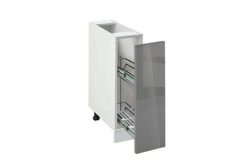 Ντουλάπι Κουζίνας επιδαπέδιο 20εκ., Νο 201 B Antracit, κωδ.1219922681 , Genomax