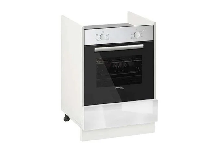 Ντουλάπι Κουζίνας επιδαπέδιο για εντοιχιζόμενη κουζίνα 60εκ.,No 601F Alba Gloss, κωδ.1219922635  Genomax