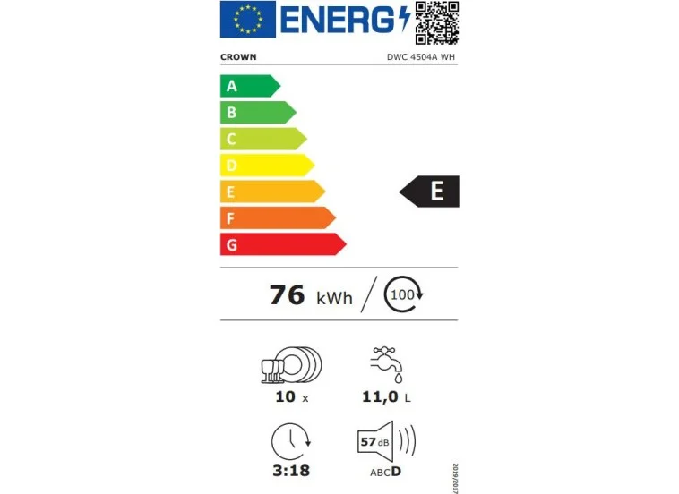Πλυντήριο Πιάτων Ελεύθερο, DWC 4504AWH, 45x58x85εκ., Crown Πλυντήριο Πιάτων Ελεύθερο, DWC 4504AWH, 45x58x85εκ., Crown