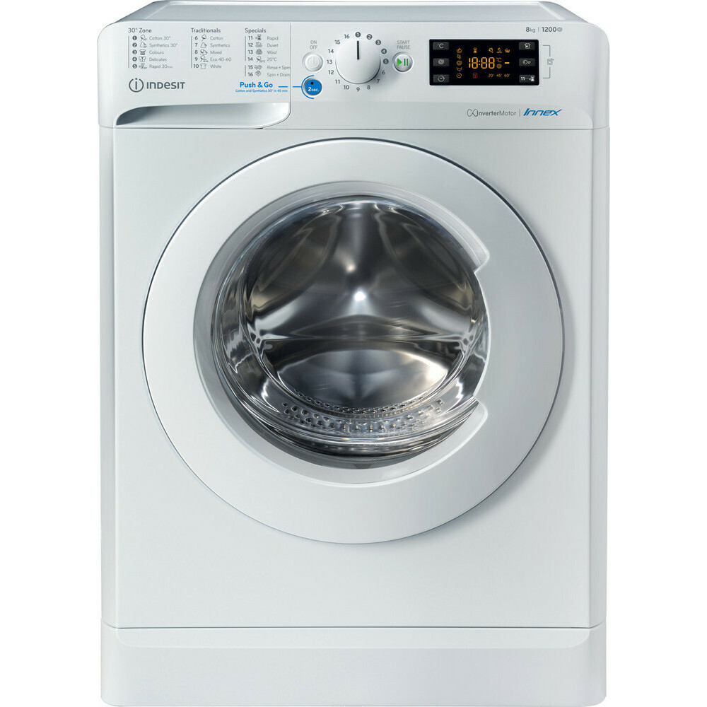Πλυντήριο ρούχων, BWE 81284X W EE N, Indesit | All4home Πλυντήριο ρούχων, BWE 81284X W EE N, Indesit