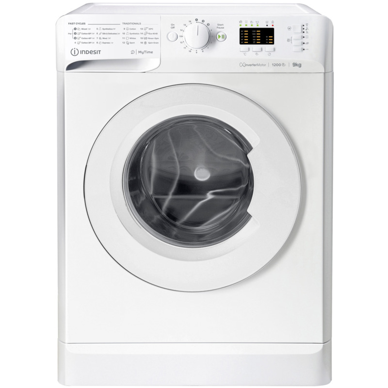 Πλυντήριο ρούχων 9 kg, MTWA 91283 W EE, 1200rpm, D, Indesit