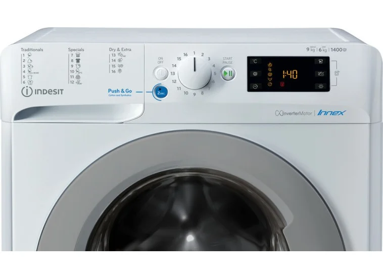 Πλυντήριο στεγνωτήριο ρούχων BDE 961483X WS EU N, Indesit | All4home Πλυντήριο στεγνωτήριο ρούχων BDE 961483X WS EU N, Indesit