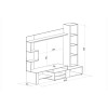 Σύνθετο Σαλονιού Ava-Smart Home, 200x45x180, Genomax | All4home Σύνθετο Σαλονιού Ava-Smart Home, 200x45x180, Genomax