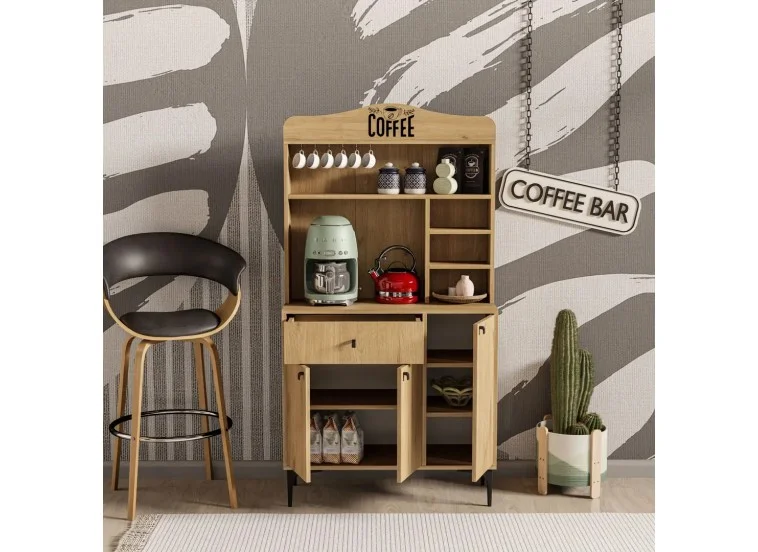 Έπιπλο Coffe Bar, Siesta 5222, 156x35x90 ,All4home