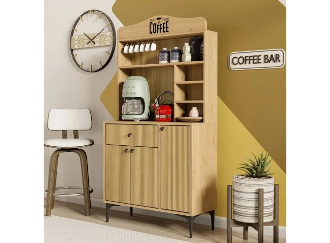 Έπιπλο Coffe Bar, Siesta 5226, 156x35x90 ,All4home