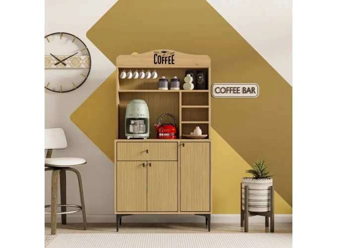 Έπιπλο Coffe Bar, Siesta 5226, 156x35x90 ,All4home