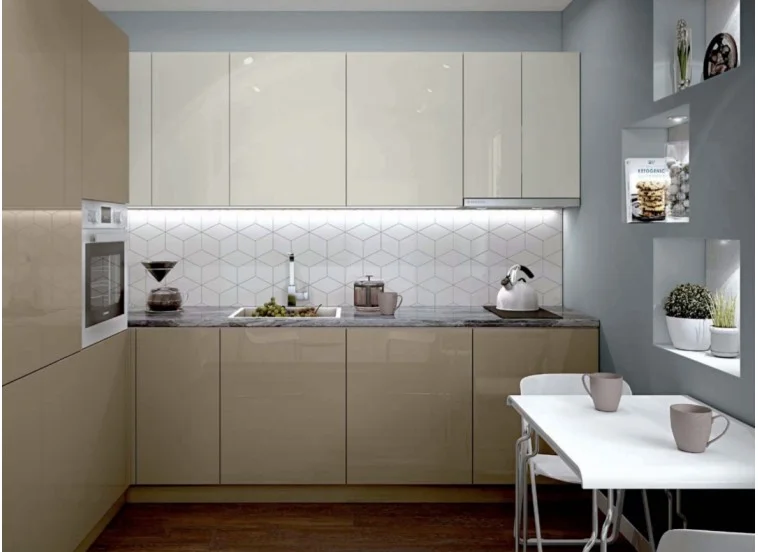 Σύνθεση Κουζίνας μήκος 10.00 μ ύψος 2,17 μ βάθος 0,60 μ,  Glosmax 242/280 Vizon, Genomax