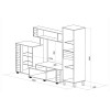 Σύνθετο Σαλονιού Zara, 230x40x184, Genomax | All4home Σύνθετο Σαλονιού Zara, 230x40x184, Genomax