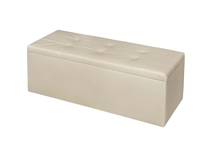 Σκαμπό αποθηκευτικό, Grand Μπεζ, 120x40x39 εκ., Genomax