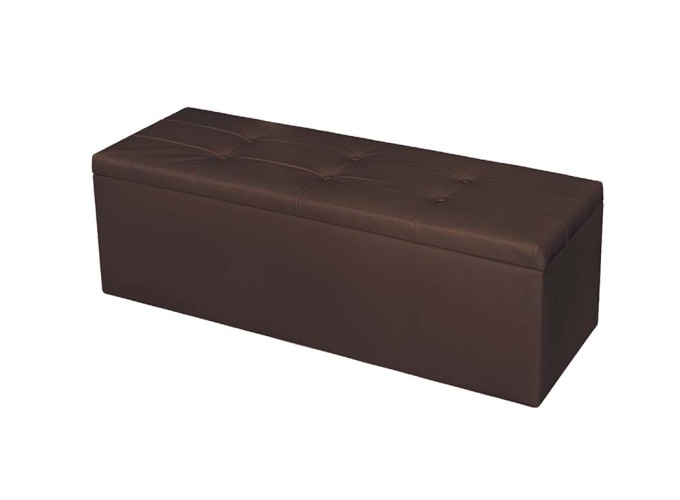 Σκαμπό αποθηκευτικό, Grand Καφέ, 120x40x39 εκ., Genomax